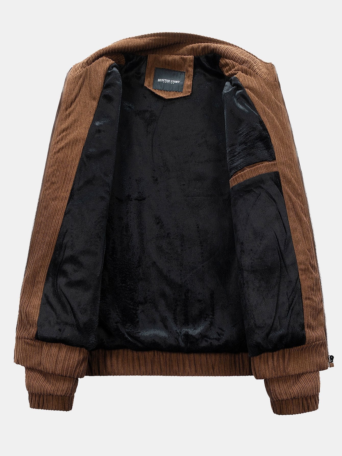 Ignacio | Funnel Neck Zipped Corduroy Jacket