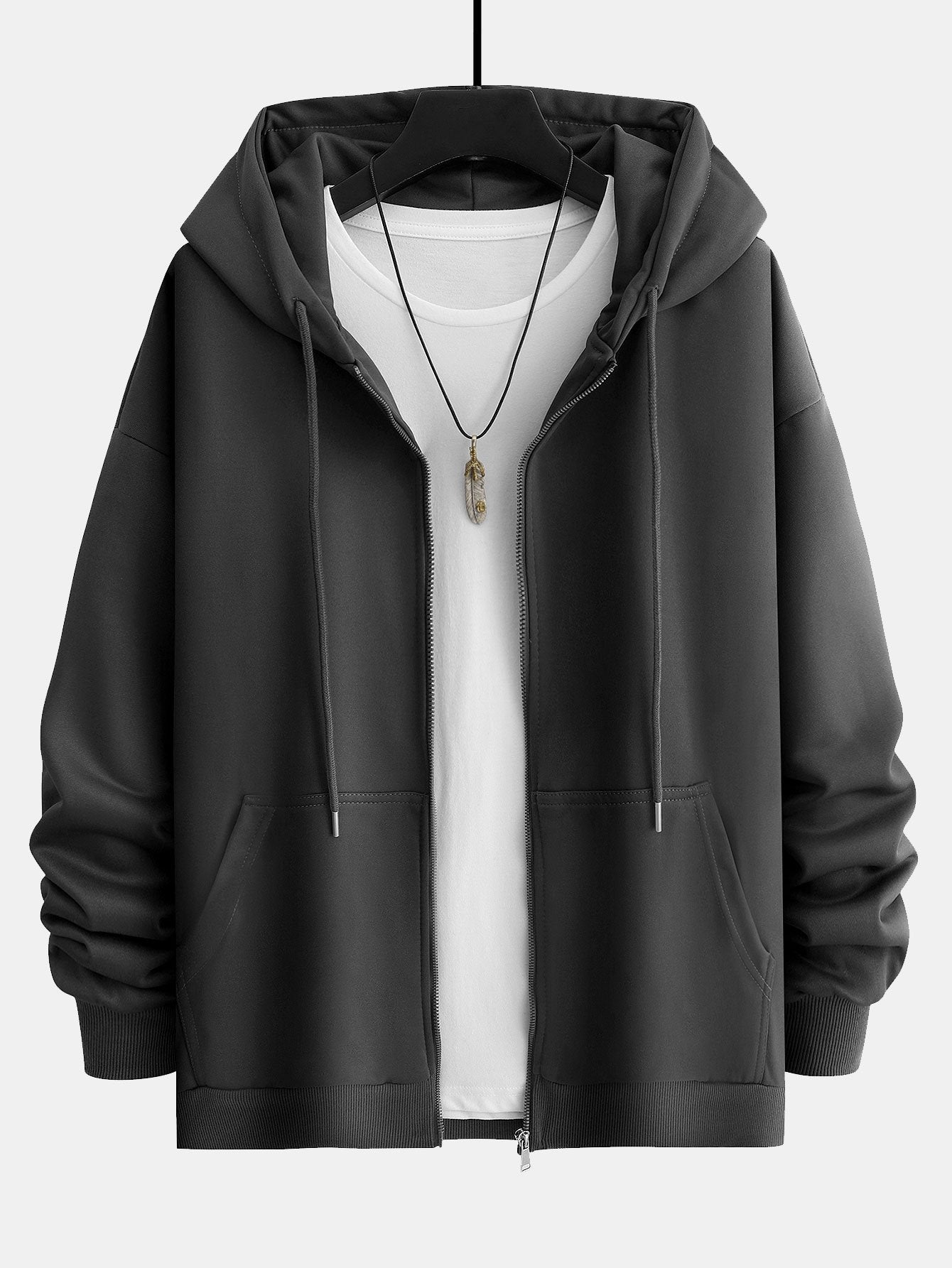 Romeo | Basic Relax Fit Zip Hoodie