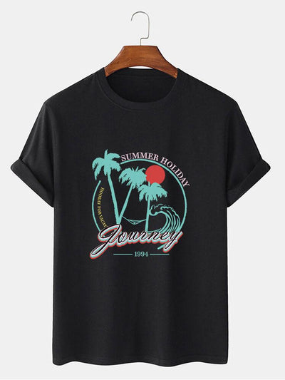 Axel® | Holiday Palm Trees Print T-Shirt