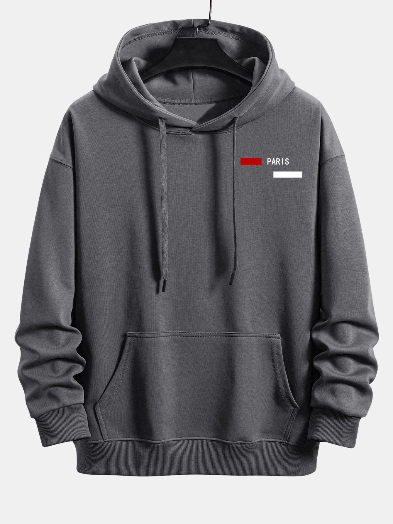 Lev | Paris Stripe Print Relax Fit Hoodie