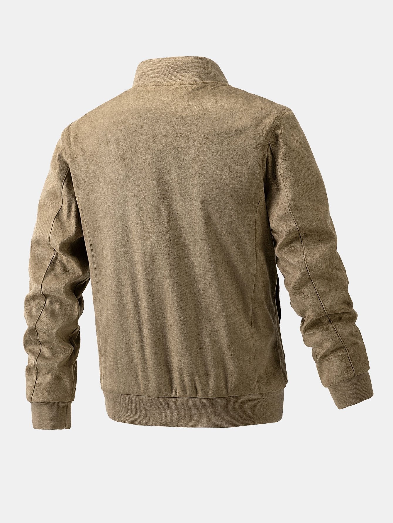 Fletcher | Suede Bomber Jacket With Quilted Liner