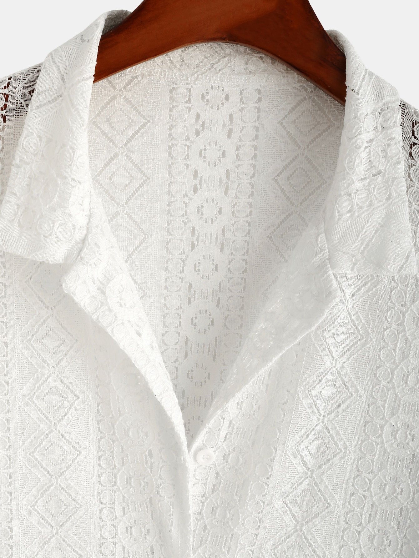 Drew® | Cuban Shirt With Geometric Texture