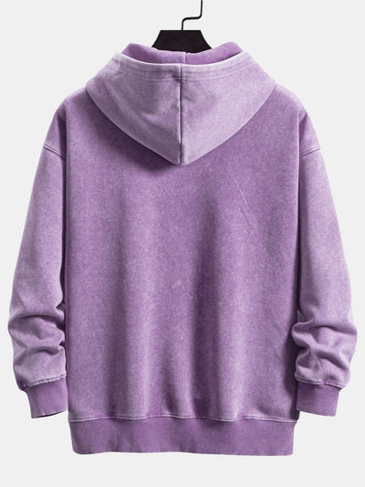 Kingston | Relax Fit Washed Distressed Hoodie