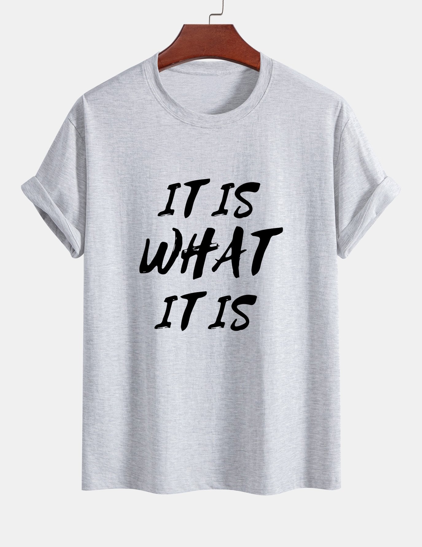 Ulrico® | It Is What It Is Print Cotton T-Shirt