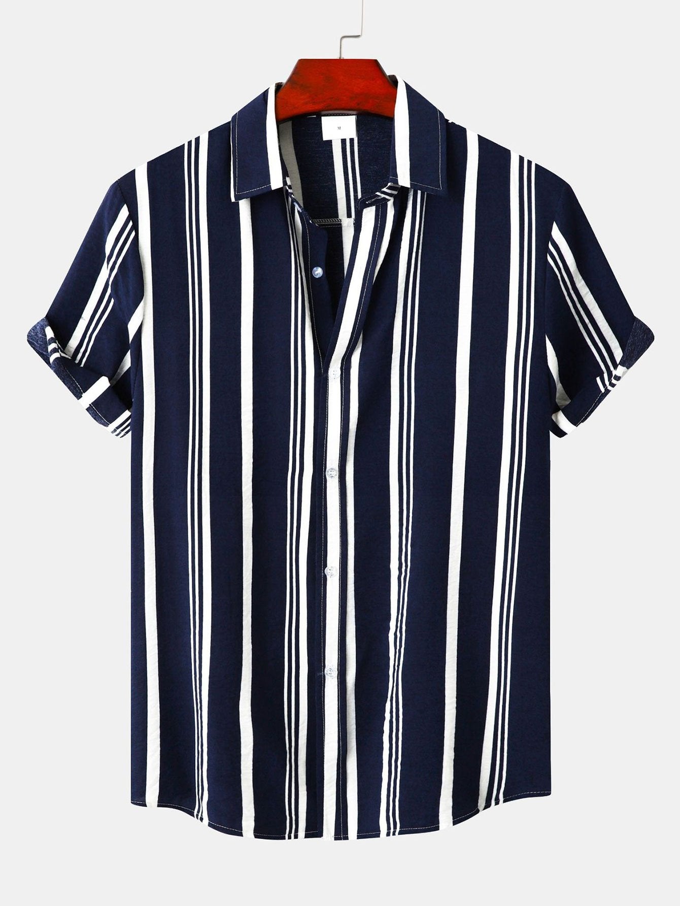 Arthus® | Stripe Print Button Up Shirt