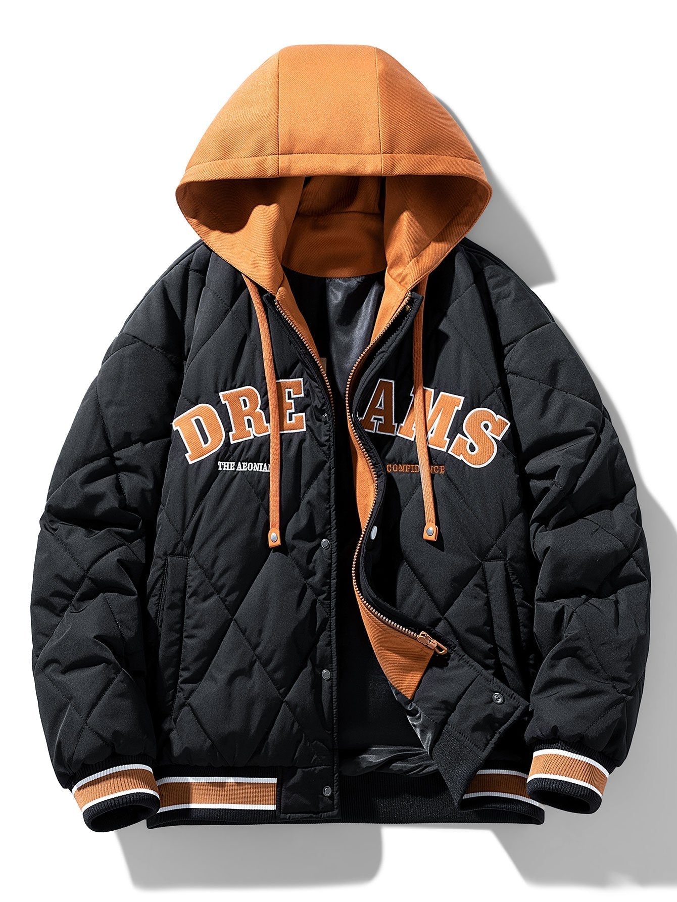 Marco | Quilted Hooded Baseball Jacket