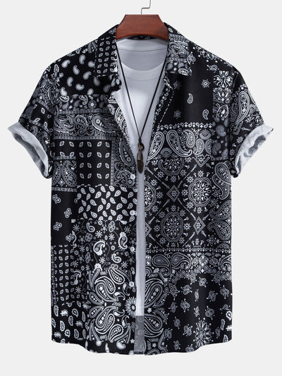 Argyll® | Paisley Print Button Up Shirt