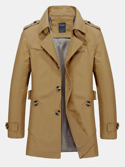 Zane | Long Line Chino Coat