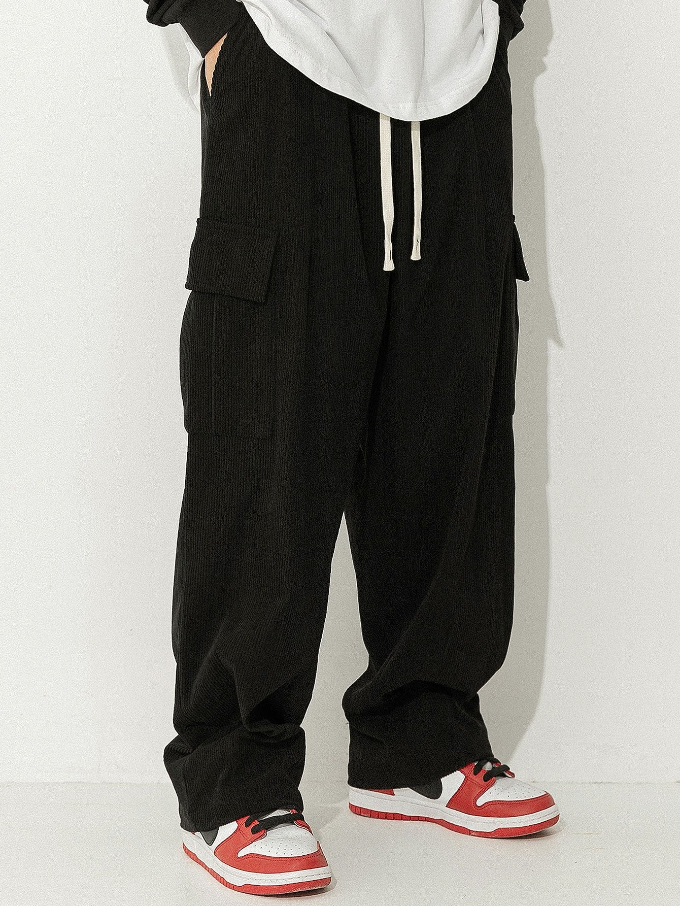 Banville® | Loose Fit Corduroy Cargo Pants