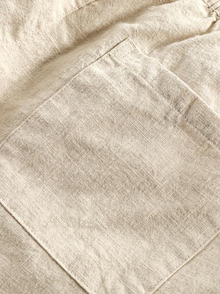 Cody® | Linen Cotton Blend Drawstring Shorts