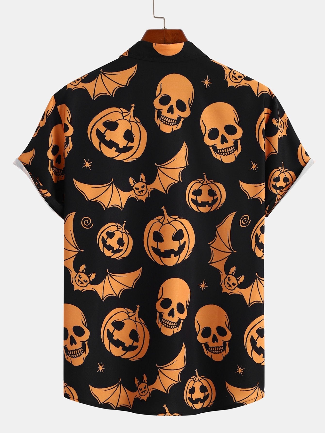 Arlo® | Halloween Pumpkin Skull Print Shirt