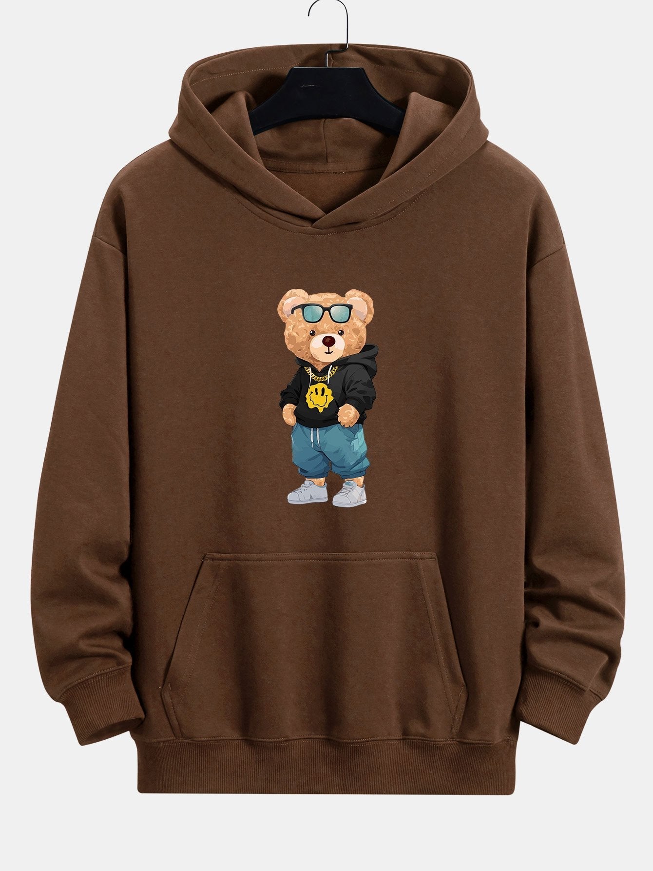 Anthony | Hip Hop Bear Print Relax Fit Hoodie