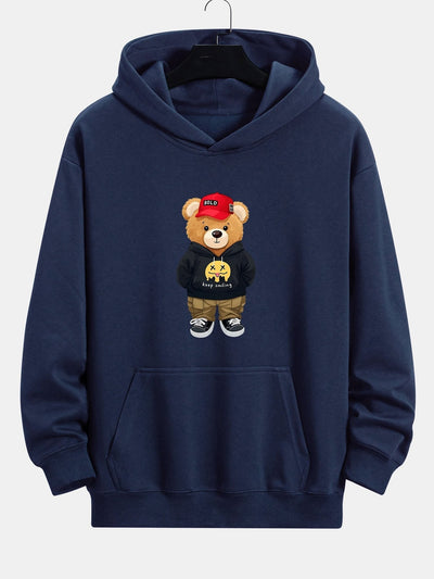 Gideon | Hip Hop Bear Print Relax Fit Hoodie