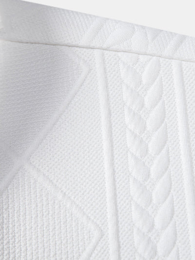Allart® | Geometric Jacquard Button Up Shirt