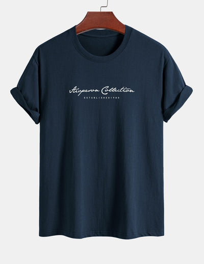 Aristides® | Slogan Print Cotton T-Shirt