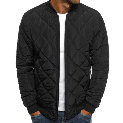 Bertus® | Men's Padded Stand Collar Solid Color Thermal Padded Jacket 17181514X