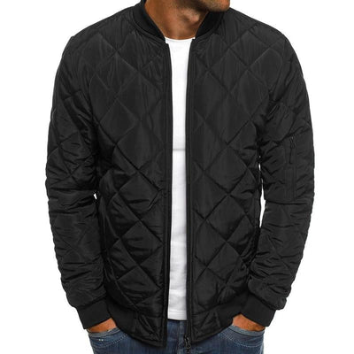 Bertus® | Men's Padded Stand Collar Solid Color Thermal Padded Jacket 17181514X