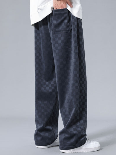 Audrie® | Checkerboard Straight Leg Pants