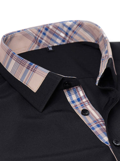 Althair® | Plaid Panel Button Up Shirt
