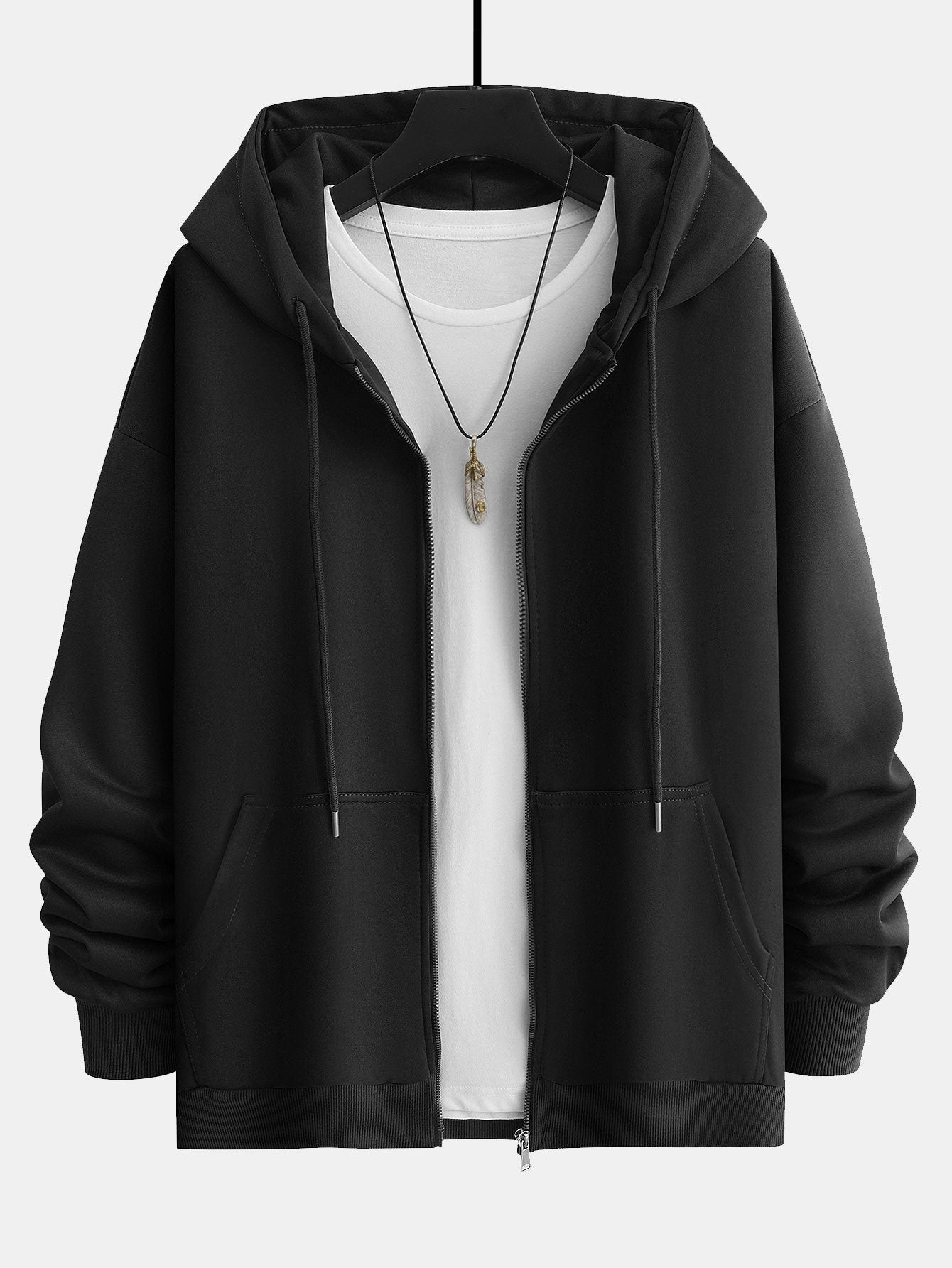 Romeo | Basic Relax Fit Zip Hoodie