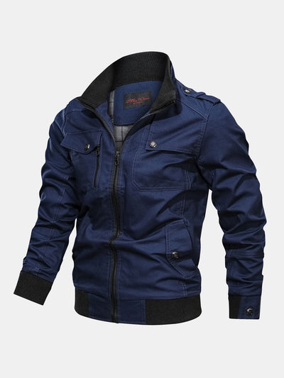 Luis | Chino Zip Up Jacket