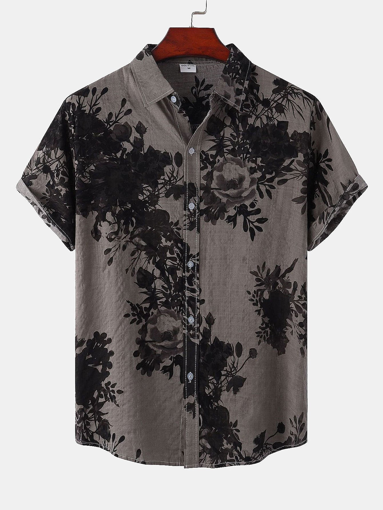 Arleigh® | Ink Floral Print Shirt