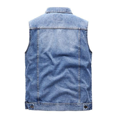 Men's Retro Lapel DeniVest