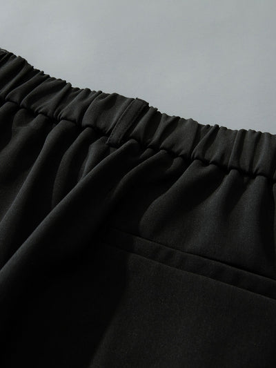 Eustaquio® | Relax Fit Elastic Waist Straight Leg Trousers