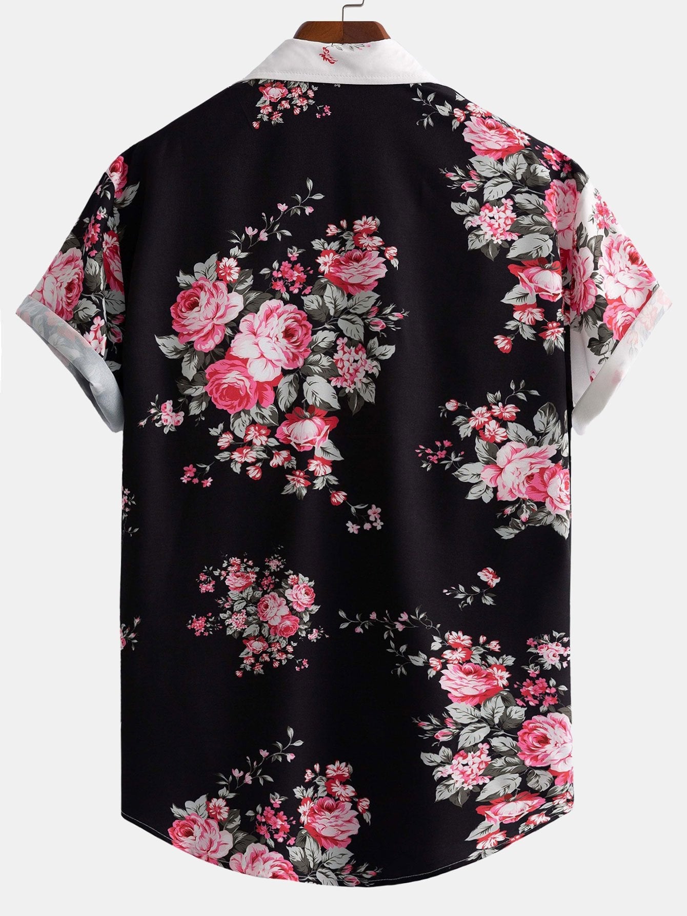 Warren® | Two Tone Rose Print Button Up Shirt