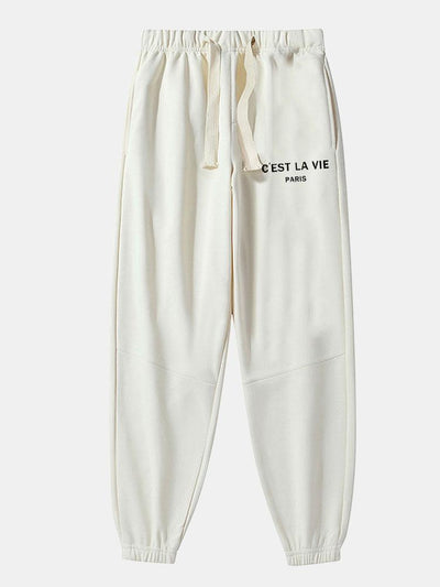 Bampfylde® | Paris Print Cotton Blend Jogger Pants