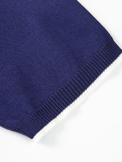 Declan | Solid Zip Sweater Polo