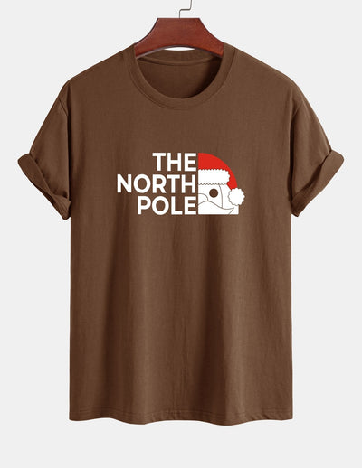 Alberto® | Santa Claus Slogan Print Cotton T-Shirt