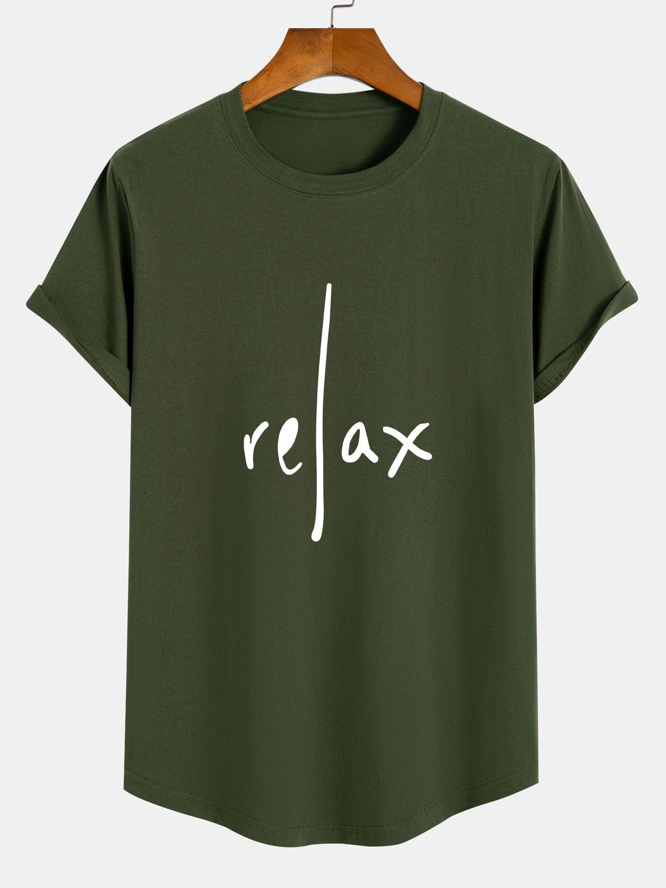 Barry® | Relax Print Cotton Arc Hem T-Shirt