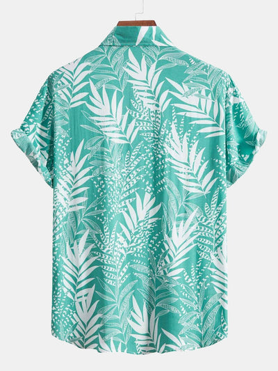 Algar® | Viscose Leaf Print Shirt