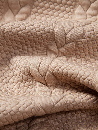 Bruce | Relax Fit Wheat Jacquard Hoodie