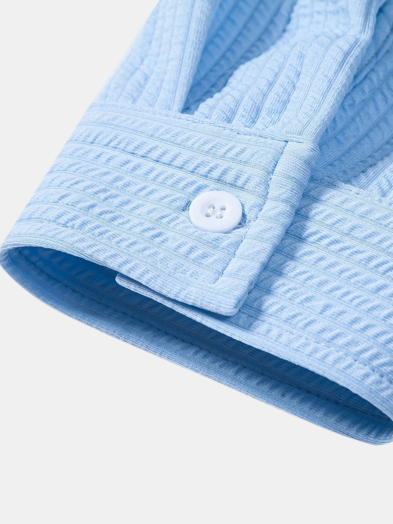 Donald® | Muscle Fit Ribbed Long Sleeved Shirt With Mandarin Collar