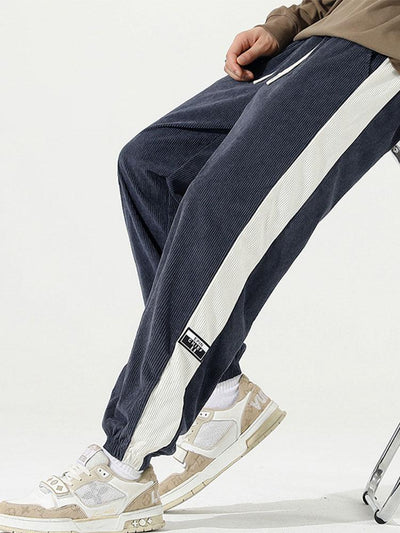 Ernesto® | Side Stripe Corduroy Jogging Pants