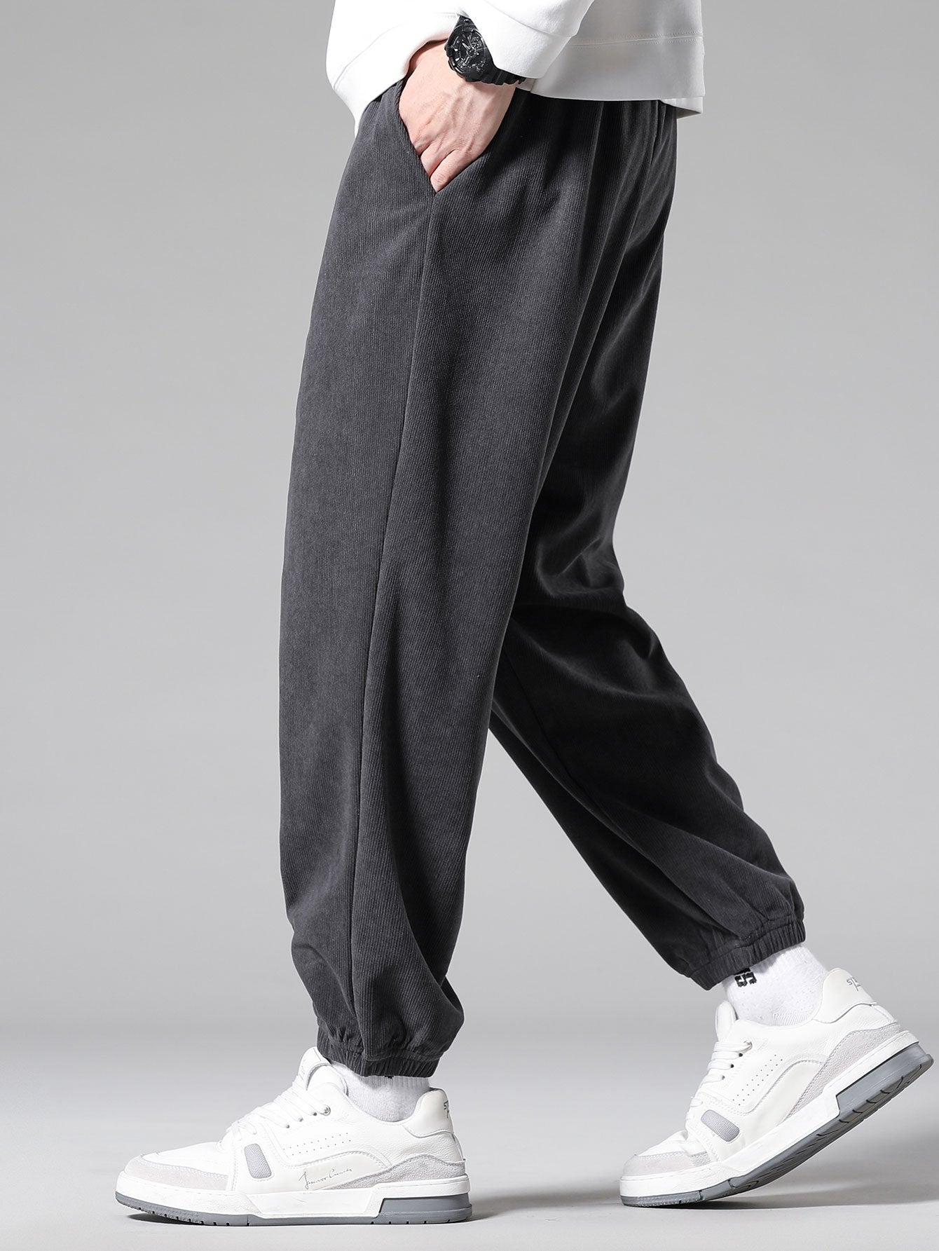 Emeterio® | Corduroy Drawstring Jogging Pants