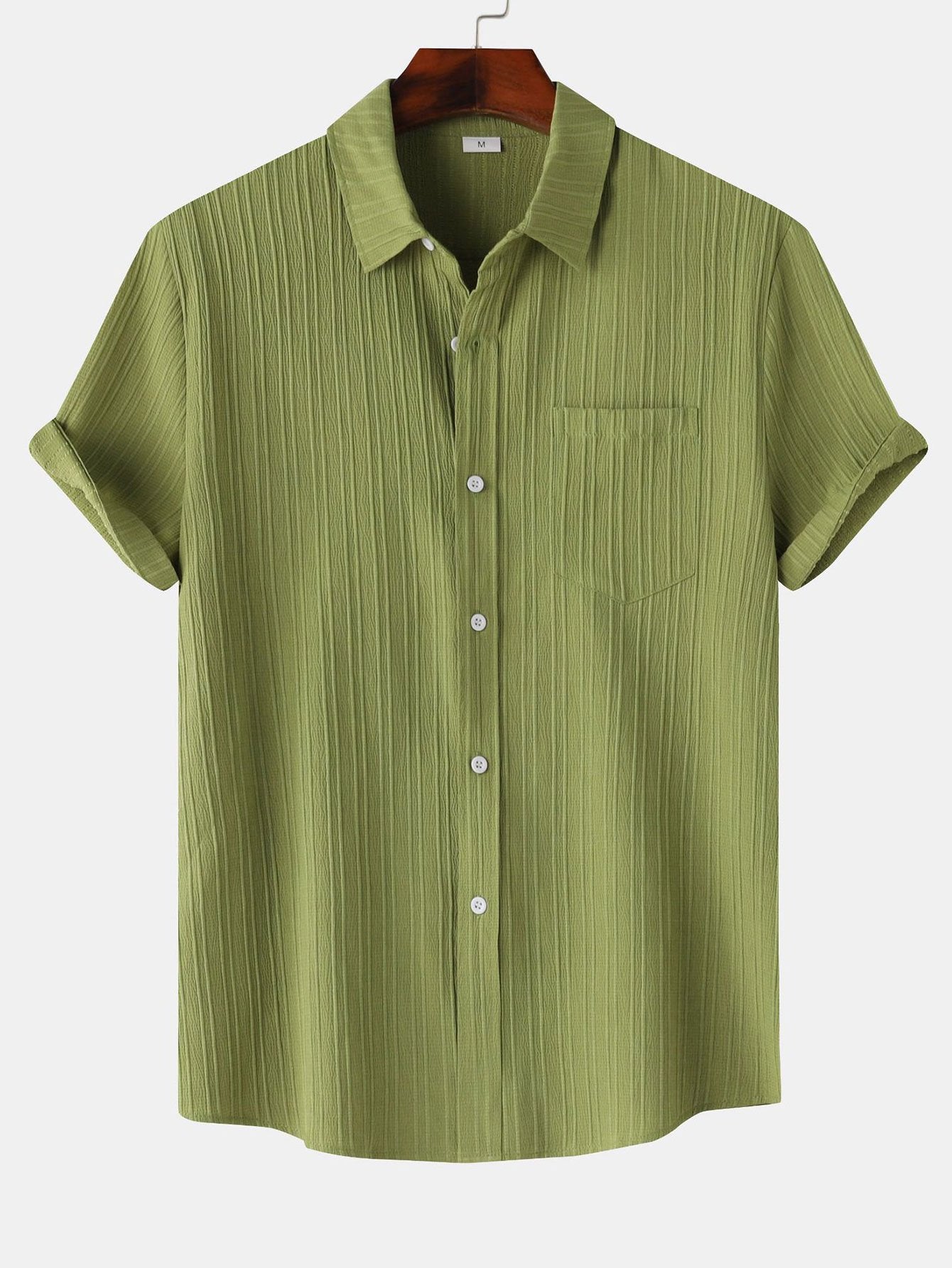 Yerai® | Textured Button Up Shirt
