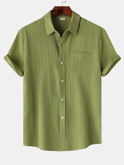 Yerai® | Textured Button Up Shirt