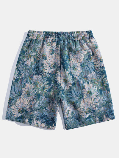 Avni® | 3 Pieces Painted Floral Jacquard Shorts
