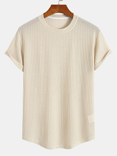 Ashley® | Waffle Arc Hem T-Shirt
