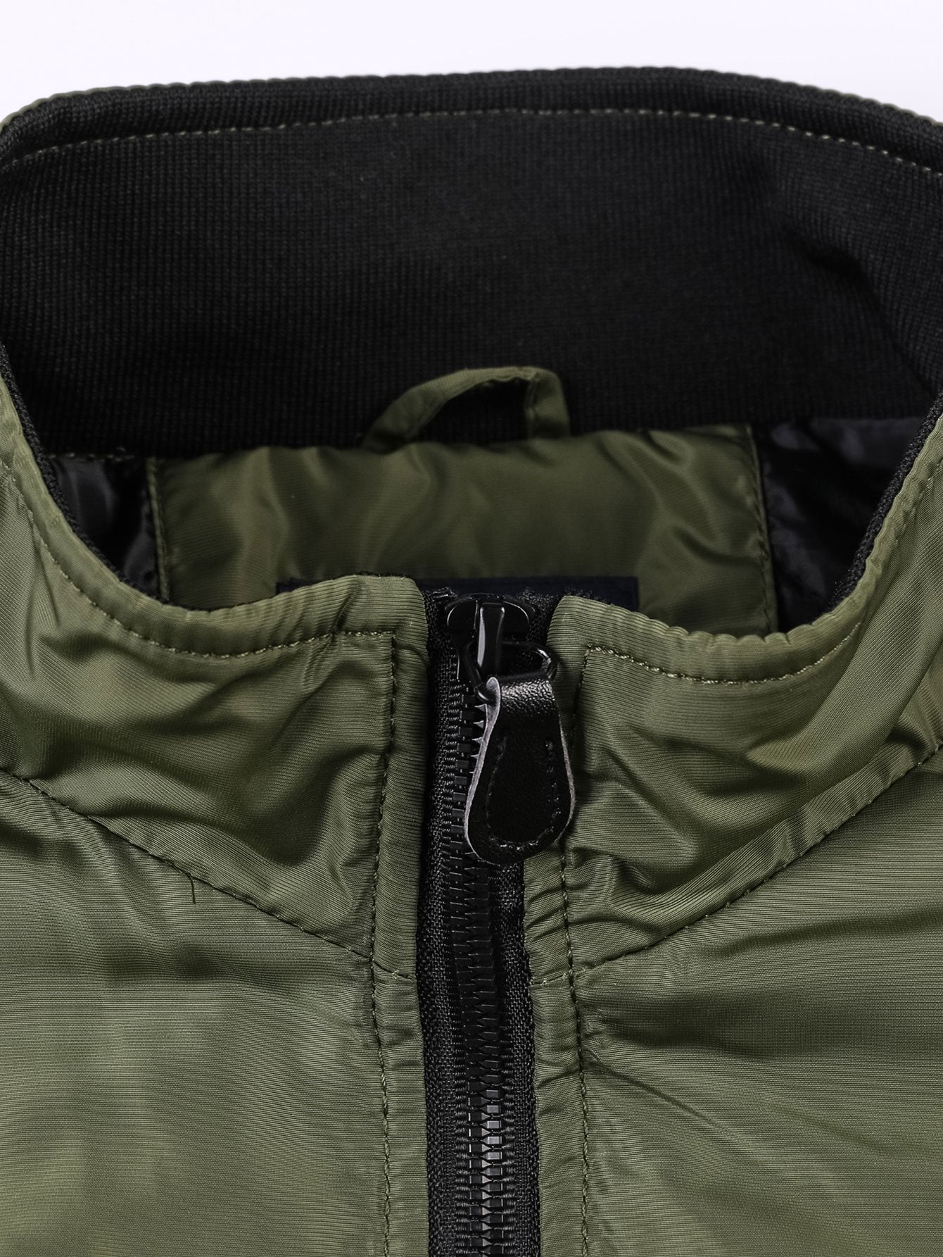 Javier | Quilted Lined Funnel Neck Bomber Jacket