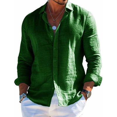 Kristofer® | Elegant Shirt In Cotton And Linen