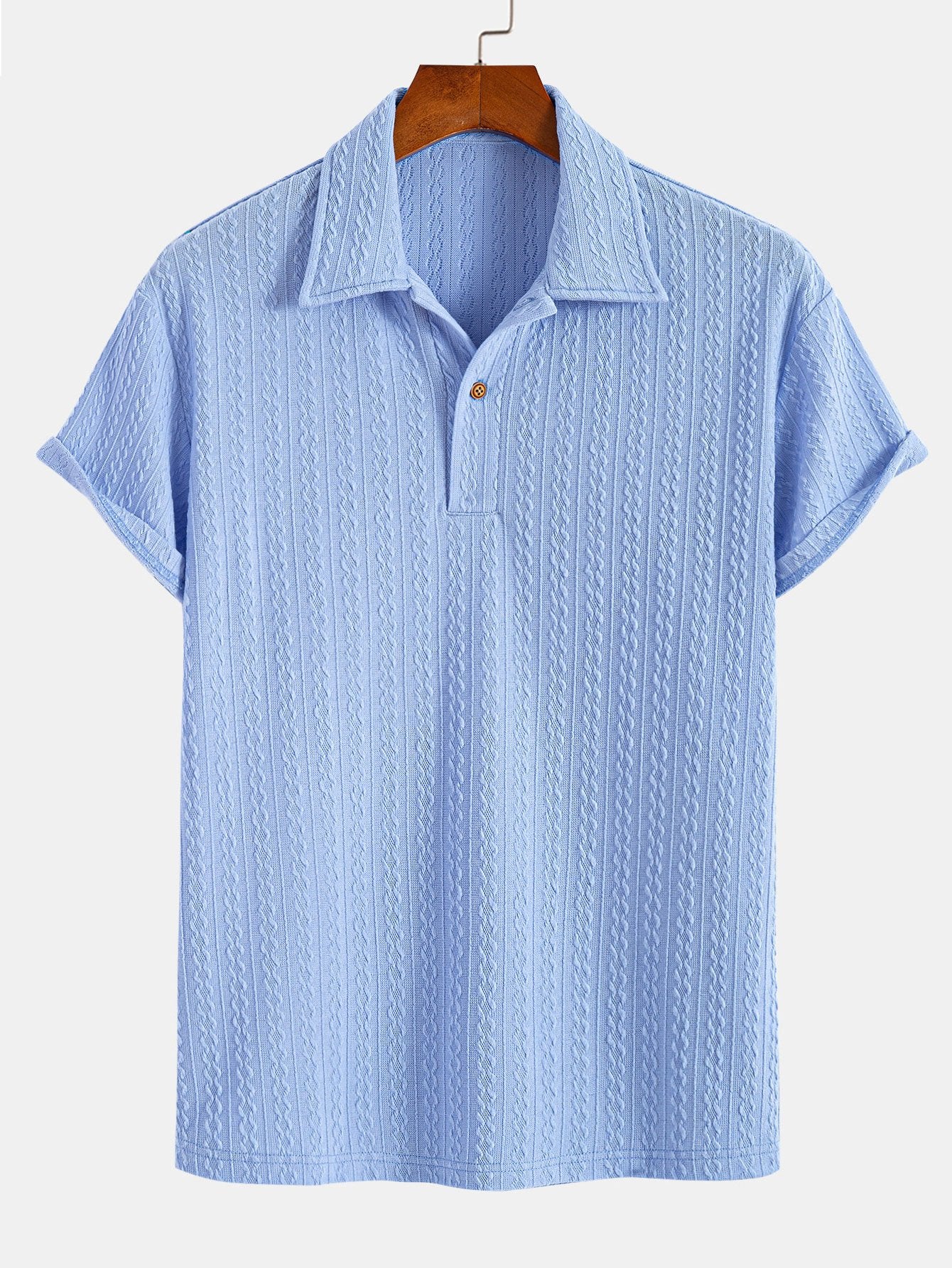 Ciro® | Textured Jacquard Polo