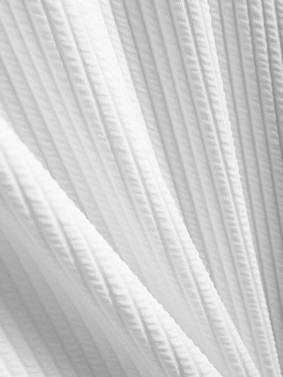 Aeolus® | Muscle Fit Ribbed Arc Hem T-Shirt & Straight Leg Ribbed Pants