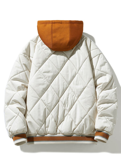 Marco | Quilted Hooded Baseball Jacket