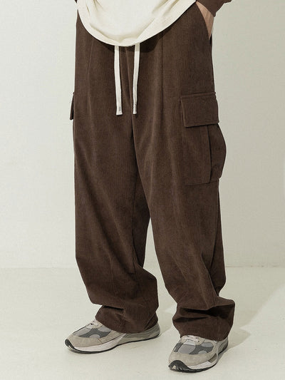 Italo® | Loose Fit Corduroy Cargo Pants