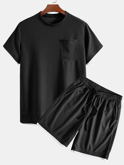 Adalgiso® | 2 In 1 Waffle T-Shirt & Shorts