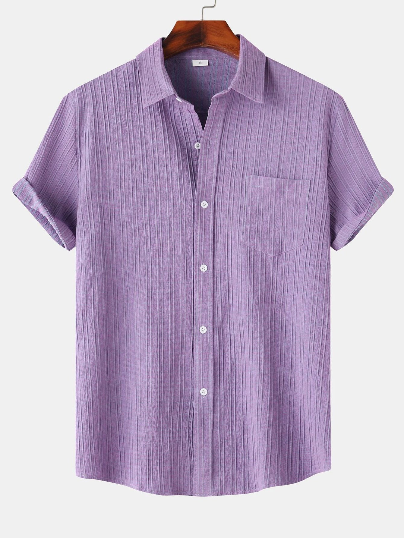 Yerai® | Textured Button Up Shirt